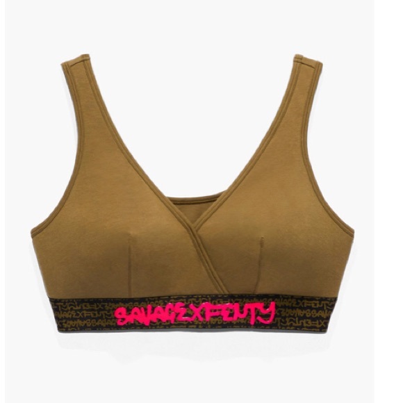 Savage Fenty Forever Savage Bralette military olive NWT Size XL & 1X - Picture 8 of 9